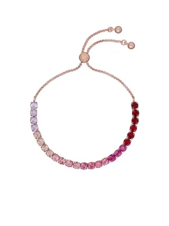 Goudkleurig/rood - Ted Baker Tone Melrah: Iconische kristallen schuifarmband, heldere kristallen