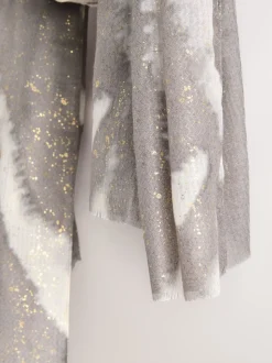 Grey Abstract Foil - Lichte sjaal