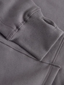 Grijs - Active Longline Overhead Hoodie met superzacht naaddetail en zakken