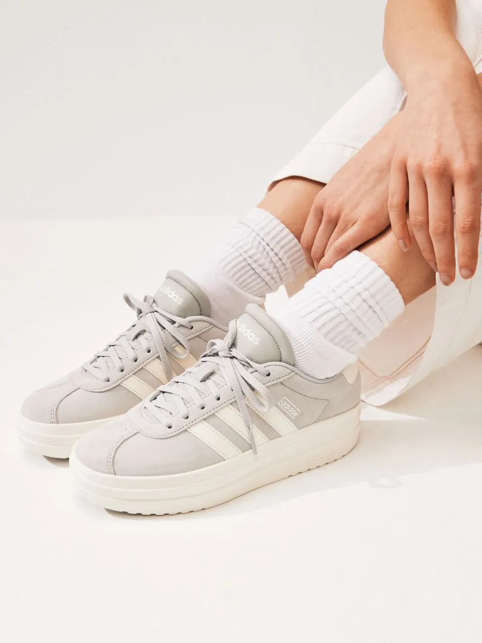 Grijs - Adidas Vl Court Bold sneakers