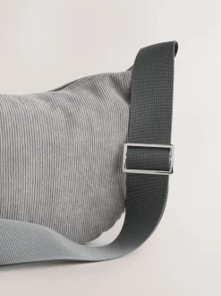 Grijs - Cord Effect Sling Bag