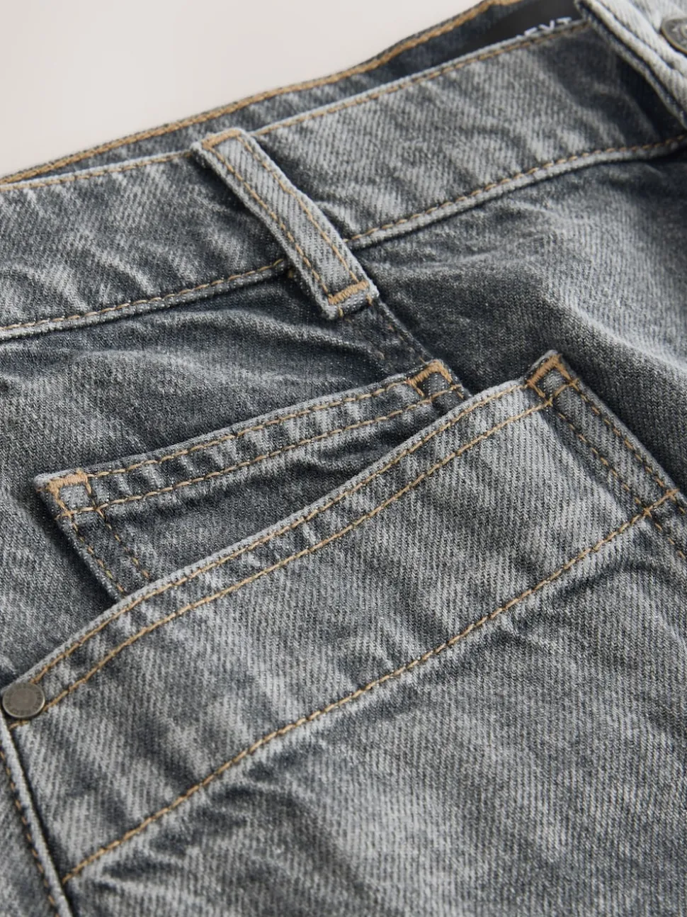 Grijs - Denim Cargo Pocket Shorts