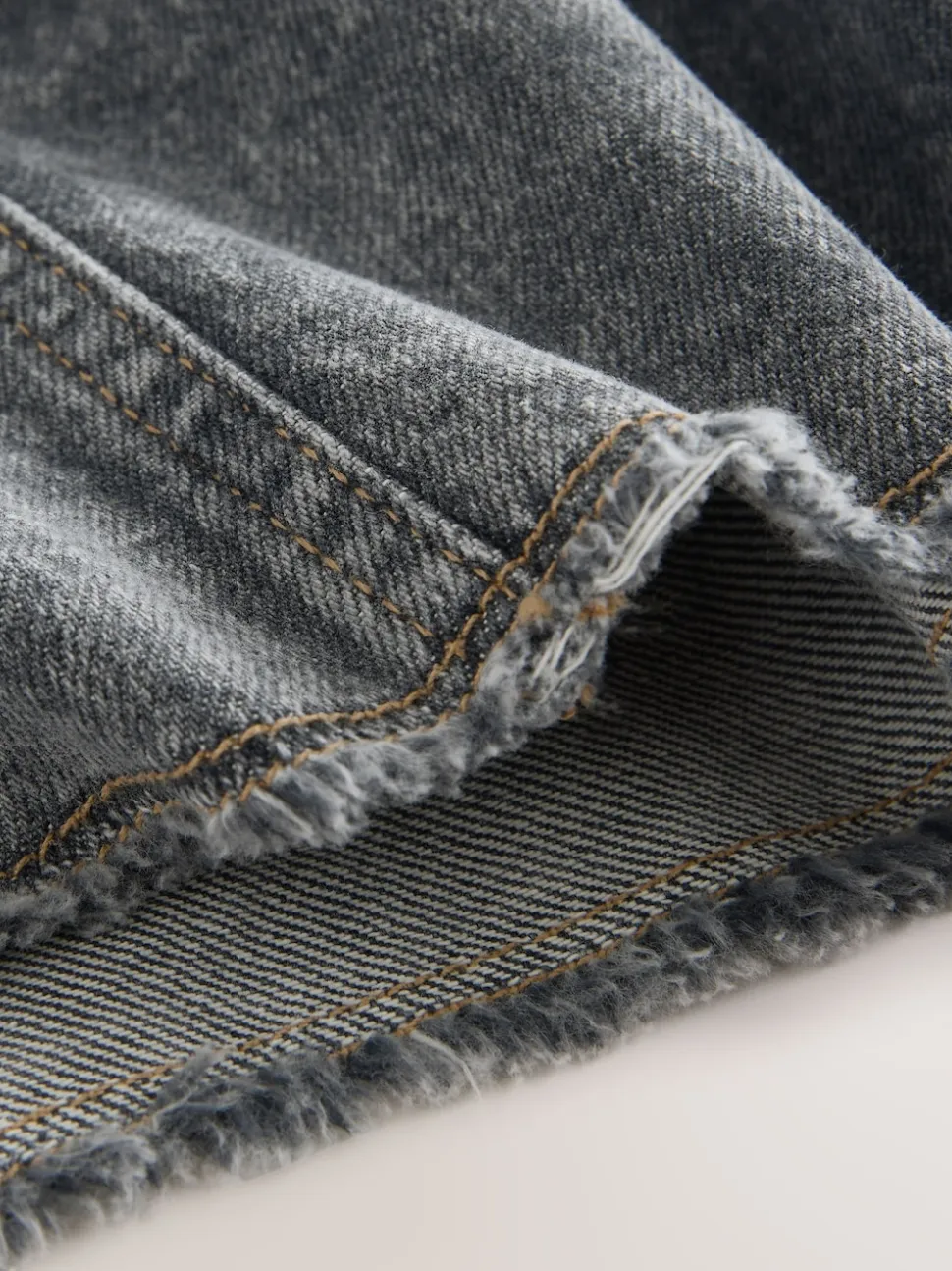 Grijs - Denim Cargo Pocket Shorts