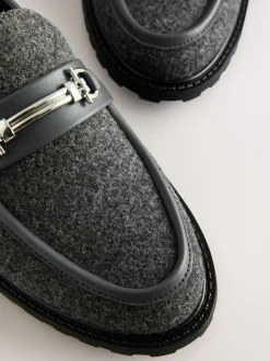 Grijs - Forever Comfort® Trim Hardware Round Toe Loafers