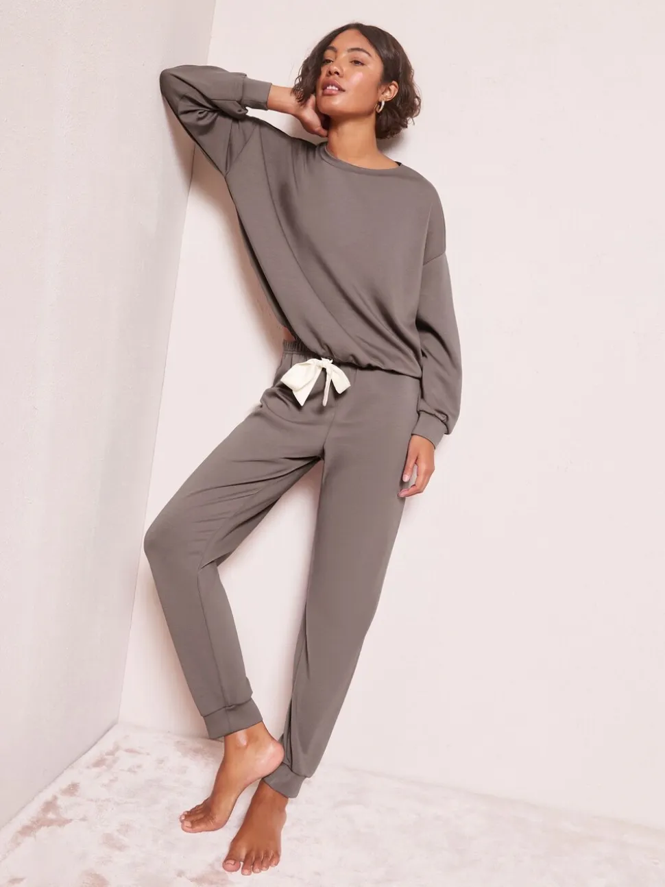 Grijs - Friends Like These Premium Contrast Long Sleeve Pyjama Top