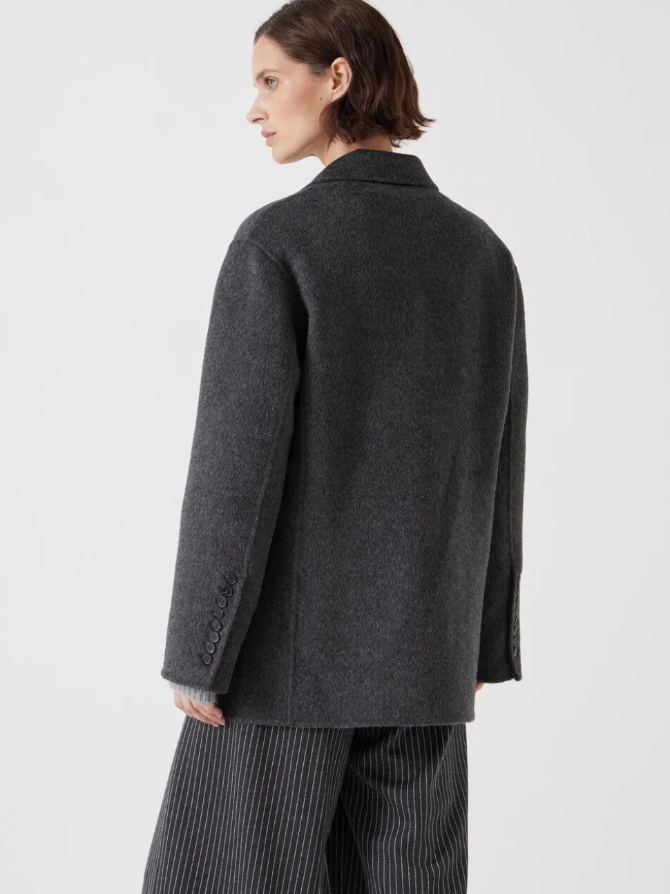 Grijs - Hush Pure Wool Double Faced Blazer