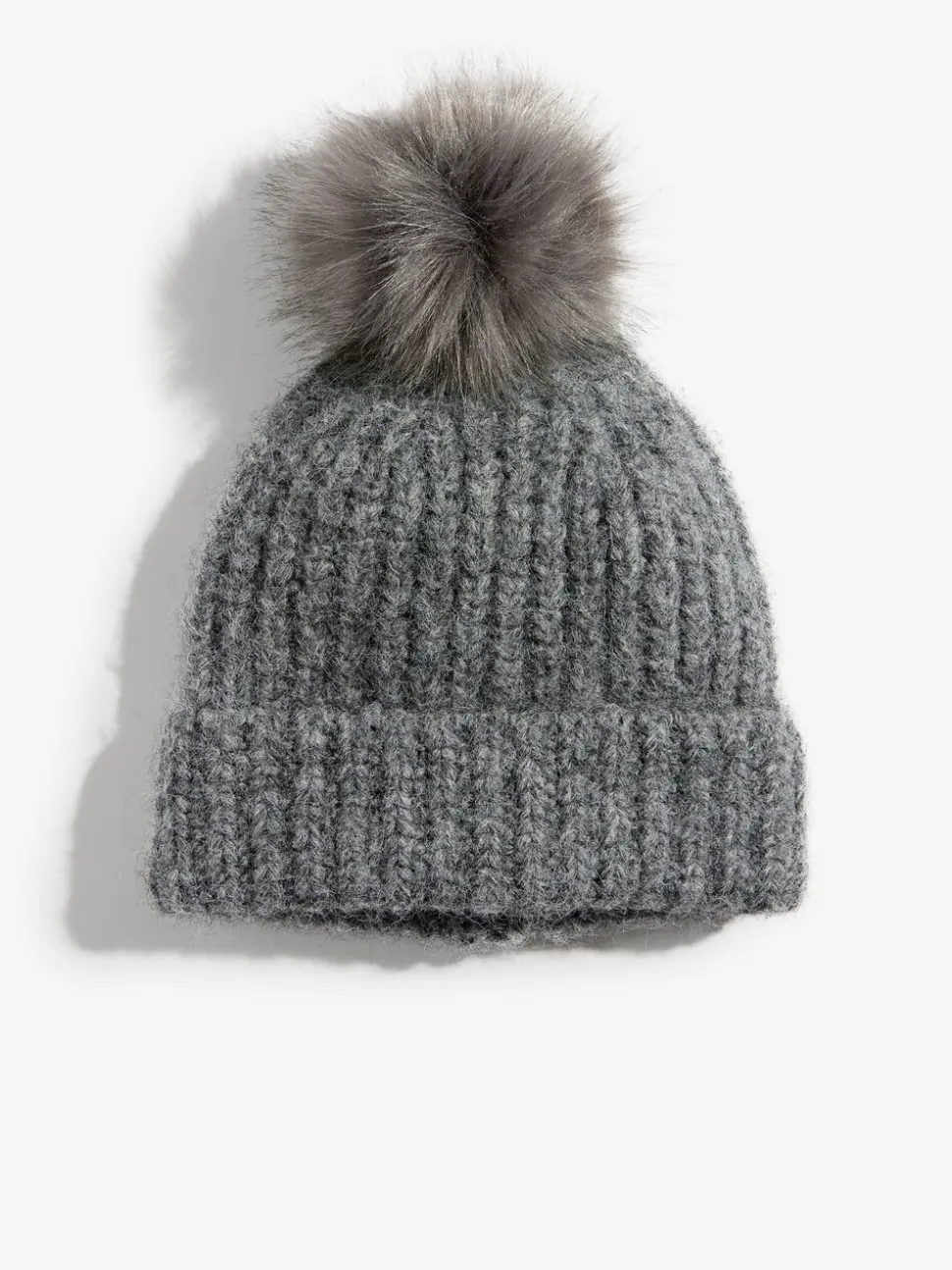 Grijs - Love & Roses Cosy Pom Hat