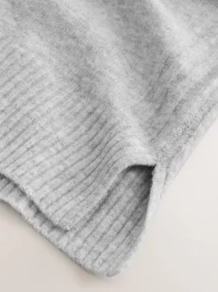 Grijs - Maternity Knitted Hoodie