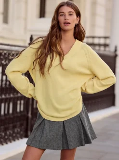 Grijs - Mini Kilt Skirt With Wool