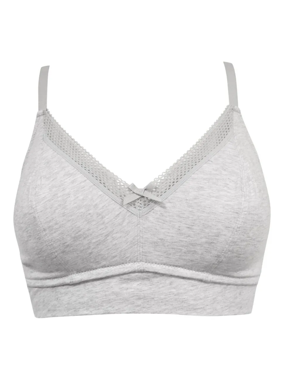 Grijs - Pour Moi - Love to Lounge - Beugelloze katoenen beha