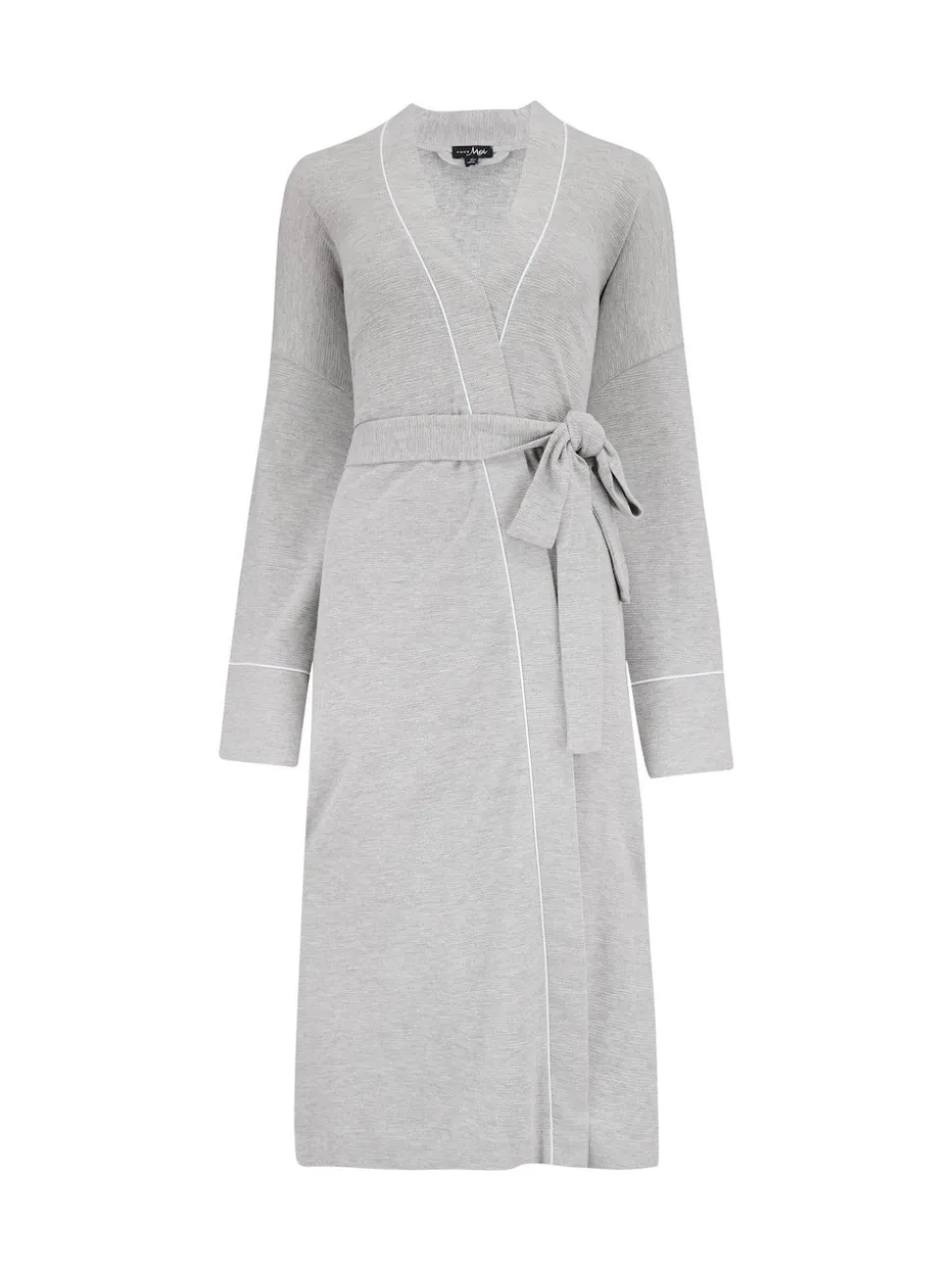 Grijs - Pour Moi Waffle Loungewear Dressing Gown
