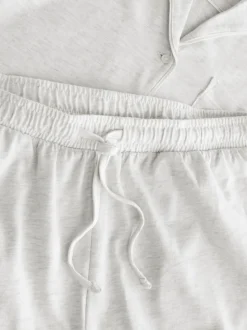 Grijs - Pyjama met knopen en jerseystof