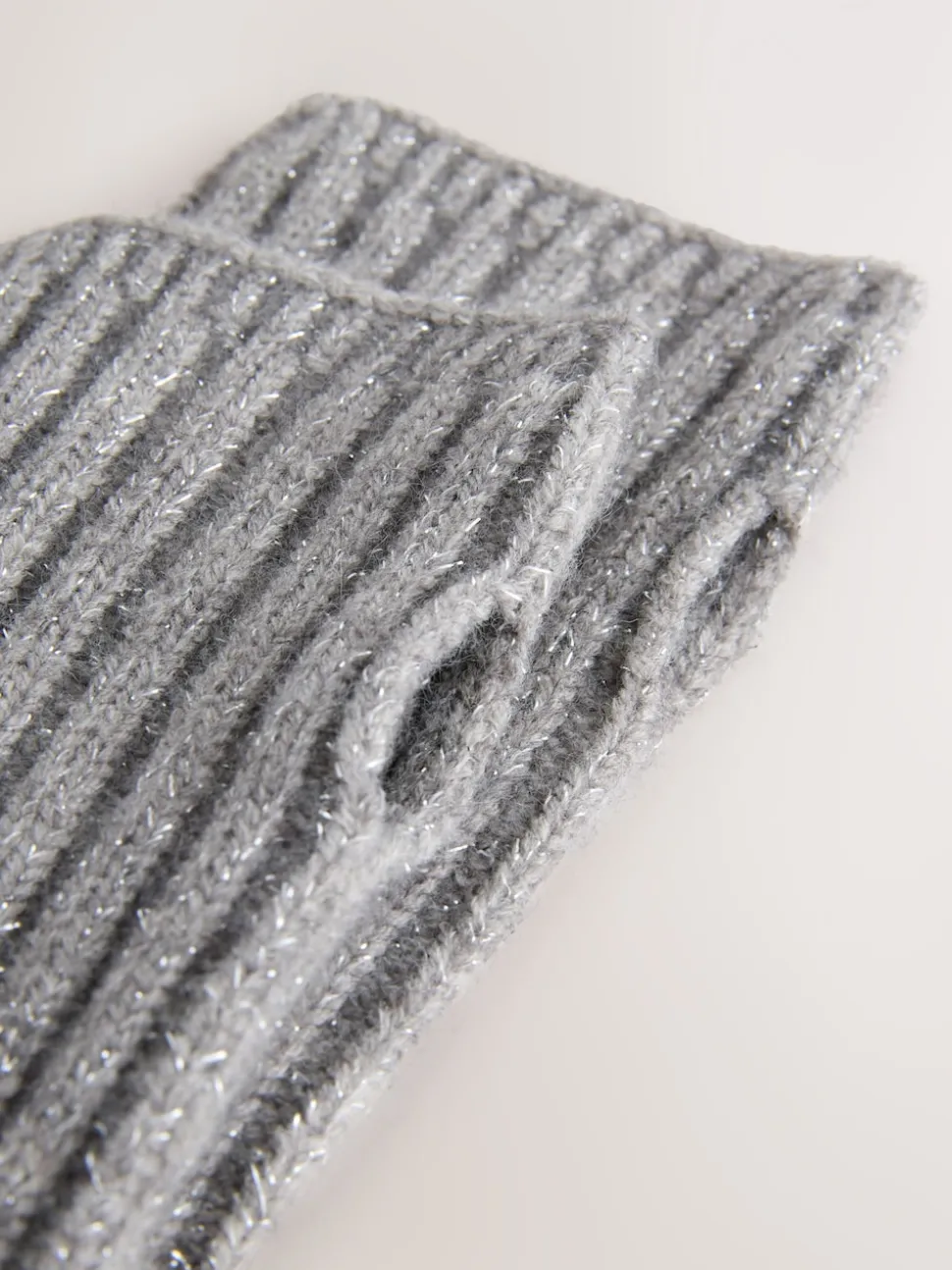 Grijs - Ribbed Handwarmer Gloves 1 Pack