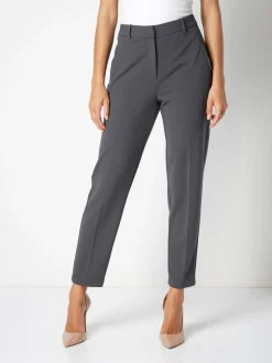 Grijs - Roman Originals - Broek met rechte, toelopende pijpen