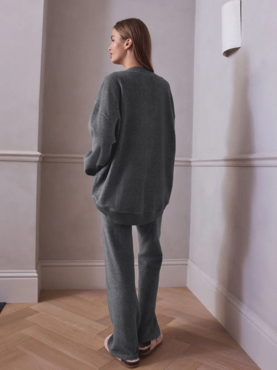 Grijs - STUDIO Fleece Tunic & Joggers Set