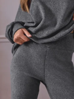 Grijs - STUDIO Fleece Tunic & Joggers Set