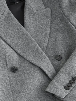 Grijs - Tabitha Simmons X Next Wool Blend Double Breasted Blazer