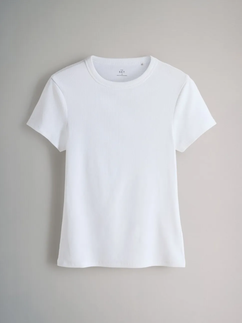 Grijs - The Set 5 Pack Korte Mouw Geribd T-shirt