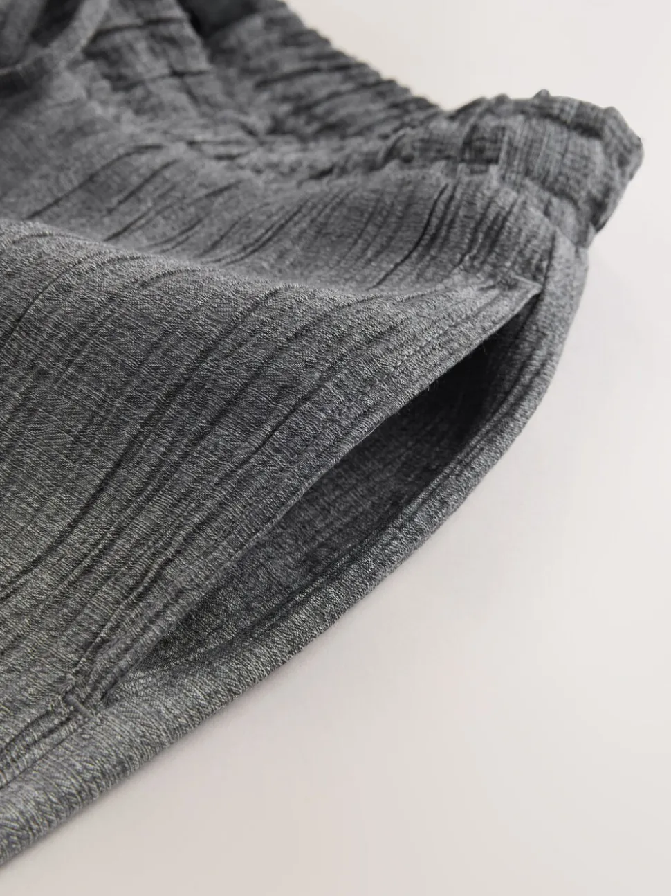 Grijs - Tie Waist Wide Leg Trousers with Wool
