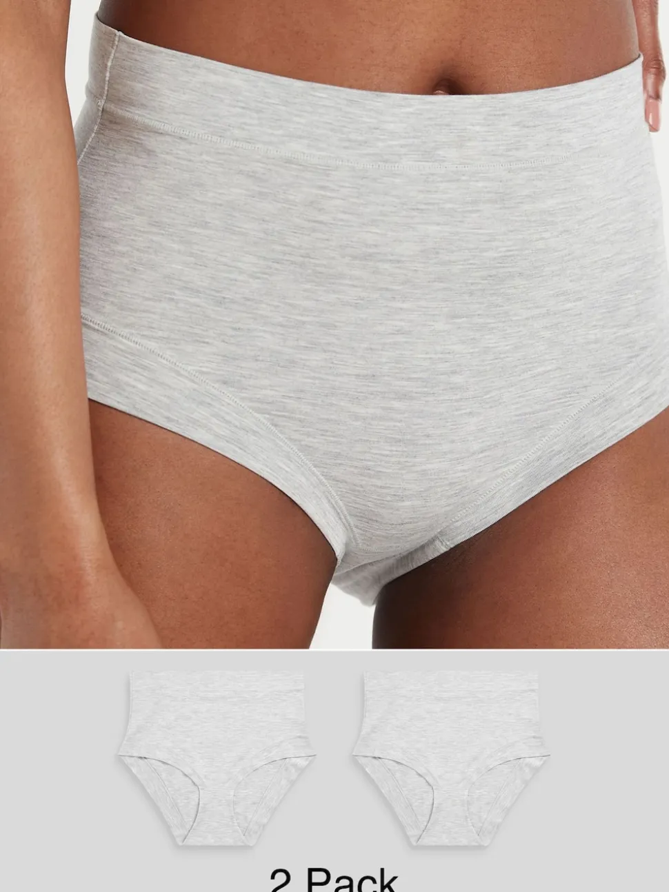 Grijs - Ultimate Comfort Knickers 2 Pack