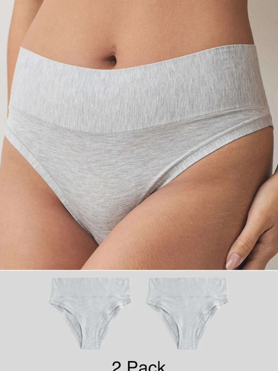 Grijs - Ultimate Comfort Knickers 2 Pack