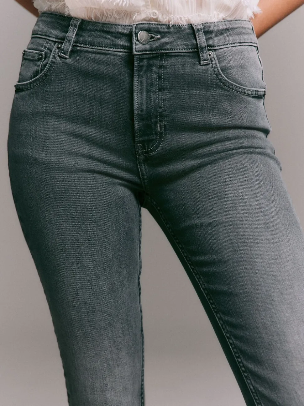 Grijs denim - Superzachte skinny jeans