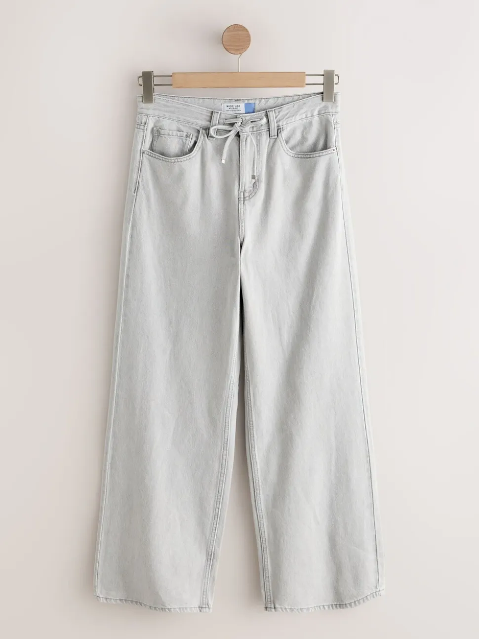 Grijs denim - Wide Leg Joggers Waist Jeans