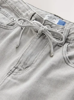 Grijs denim - Wide Leg Joggers Waist Jeans
