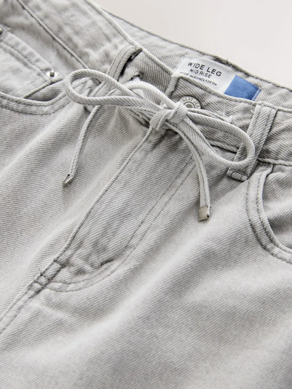 Grijs denim - Wide Leg Joggers Waist Jeans