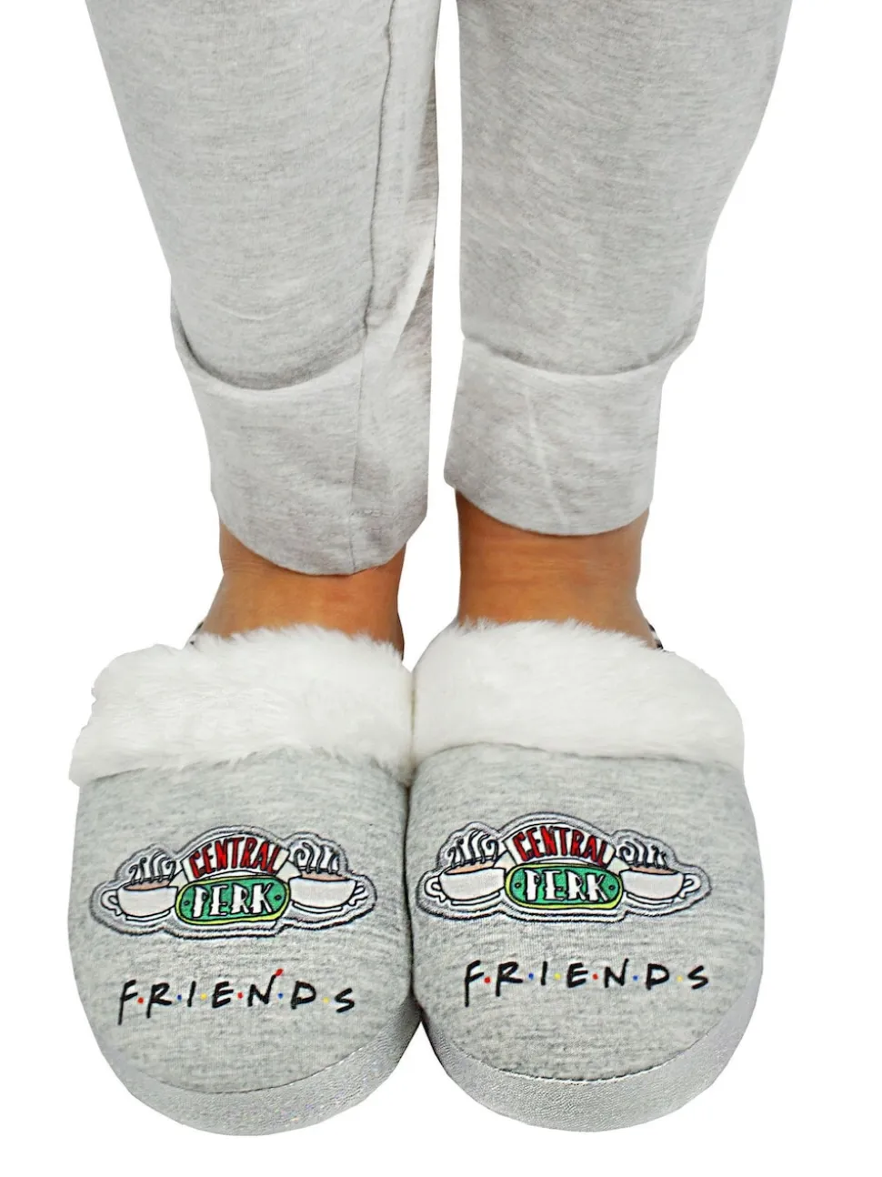 Grijs Friends - Vanilla Underground winterse pantoffelmuiltjes voor dames
