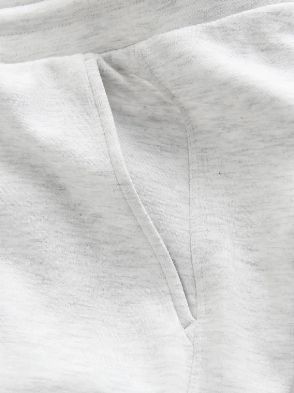 Grijs gemêleerd - Premium jersey joggingbroek met wijde pijpen