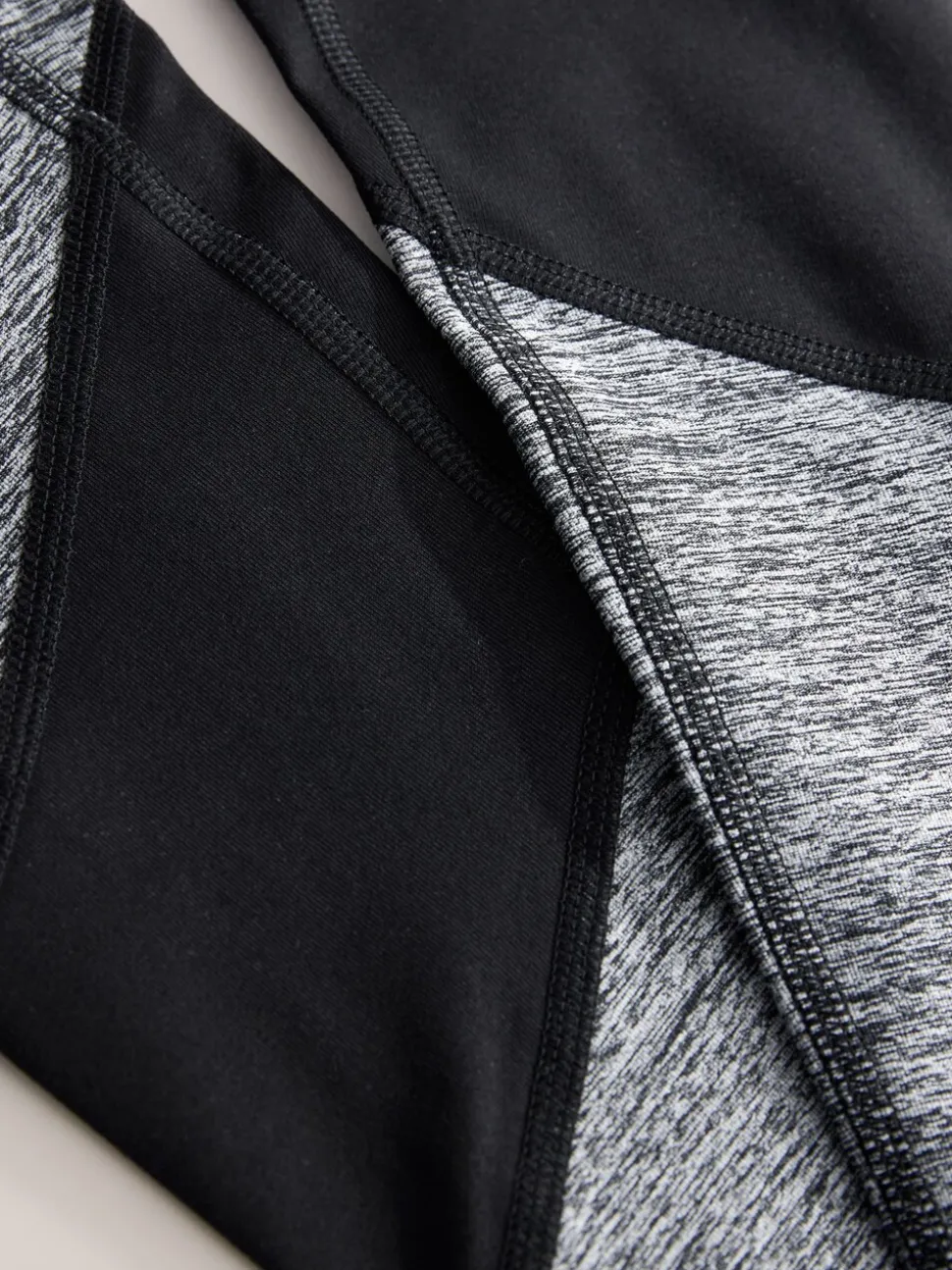 Grijs gemêleerd - Sport Dry Tech buikcorrigerende legging met hoge taille en volledige lengte