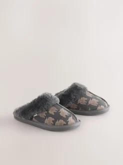 Grijs Hamish - Suède pantoffelmuiltjes