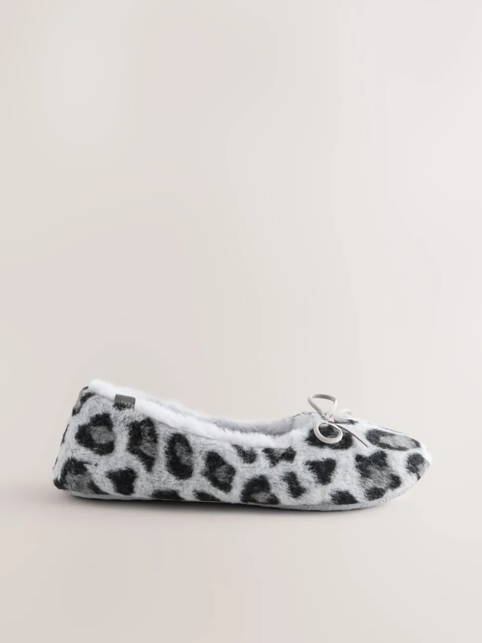 Grijs met dierenprint - Ballerina Flat Slippers
