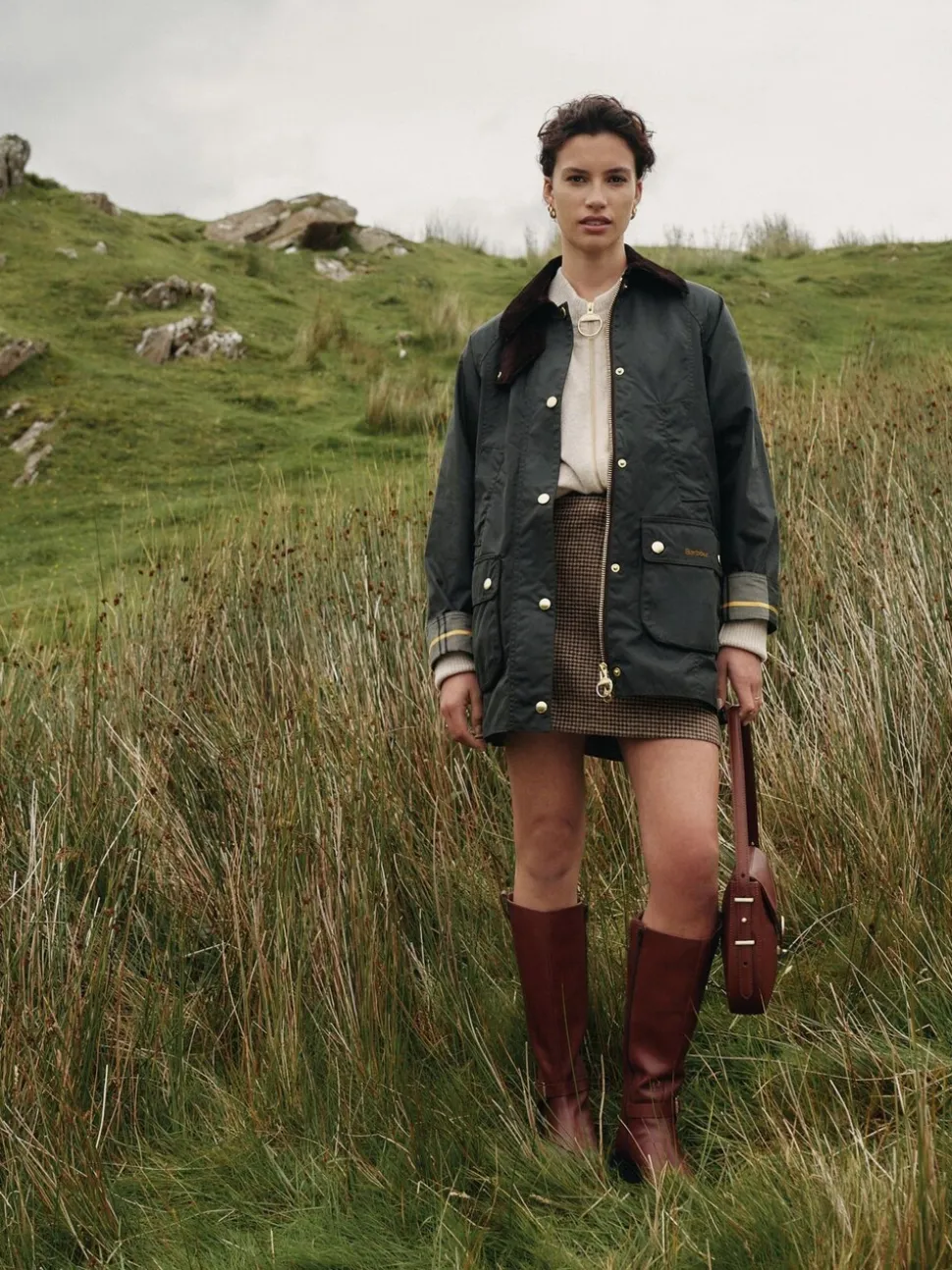 Grijs-groen - Barbour® Modern Beadnell Wax Jacket