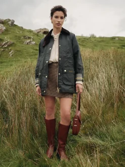 Grijs-groen - Barbour® Modern Beadnell Wax Jacket