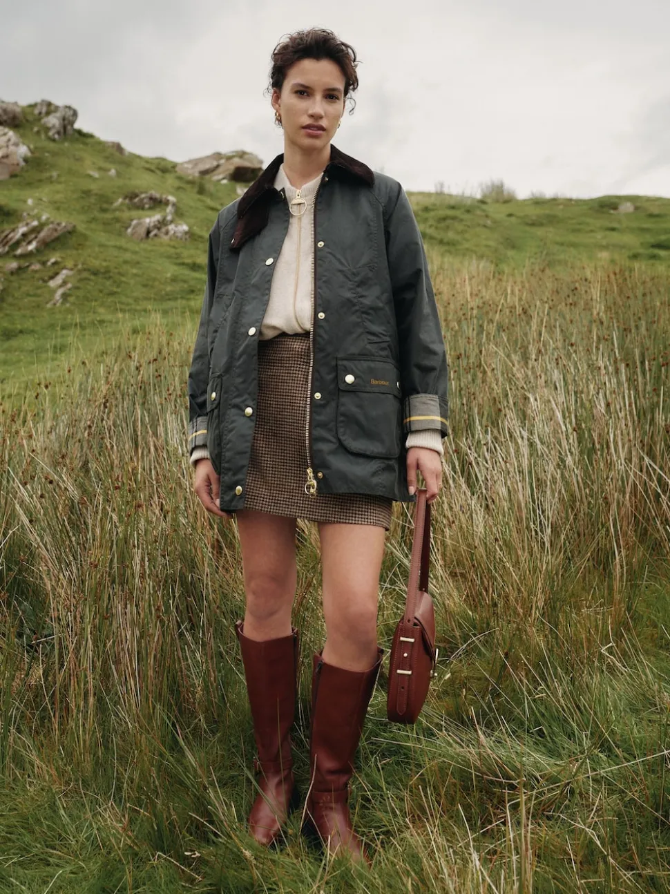 Grijs-groen - Barbour® Modern Beadnell Wax Jacket