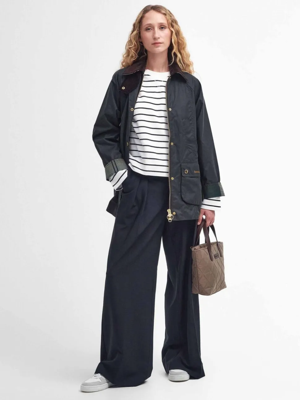 Grijs-groen - Barbour® Modern Beadnell Wax Jacket