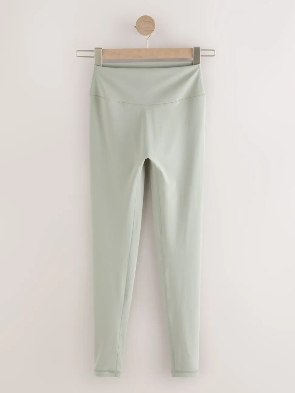 Grijs-groen - self. Legging met hoge taille