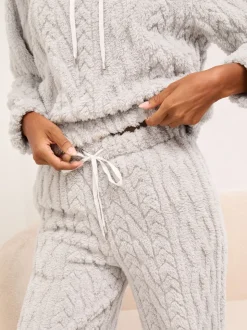 Grijze kabel - Lipsy Cosy Hoodie and Trousers Lounge Set