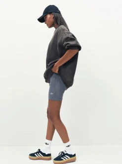 Groen - adidas Originals Essentials Linear Oversized sweatshirt met ronde hals