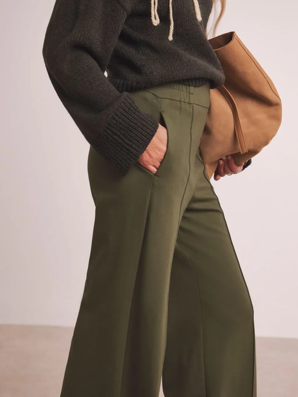 Groen - Anthology By JD Williams - Premium Ponte broek met wijde pijpen
