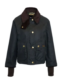 Groen - Barbour® Cropped Beadnell Wax Jacket