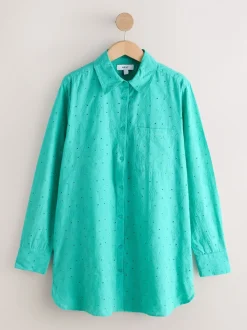 Groen - Broderie shirt