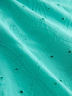 Groen - Broderie shirt