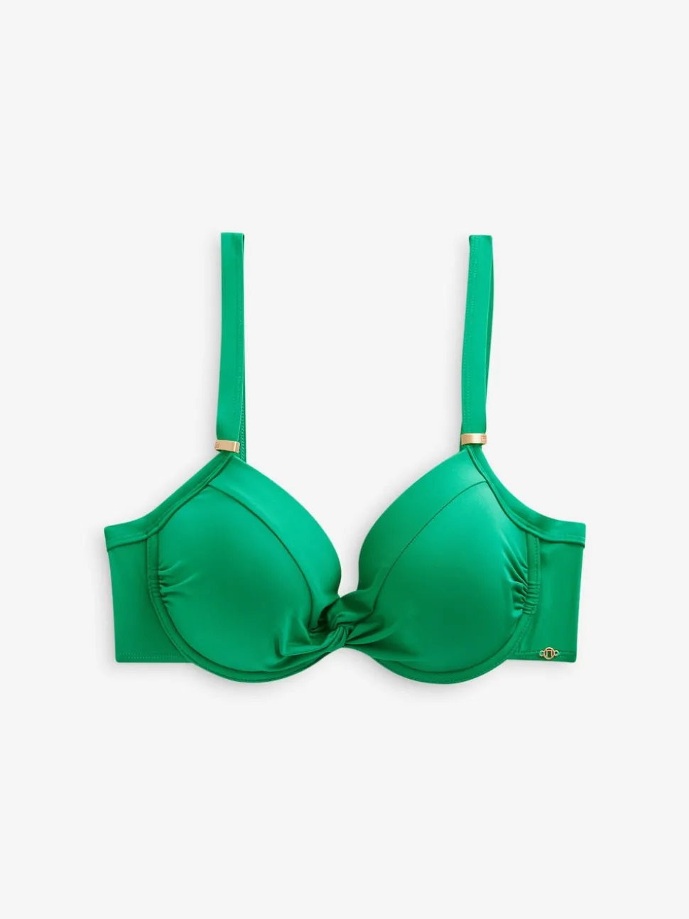 Groen - Buikcorrigerende bikinitop met vulling en beugel