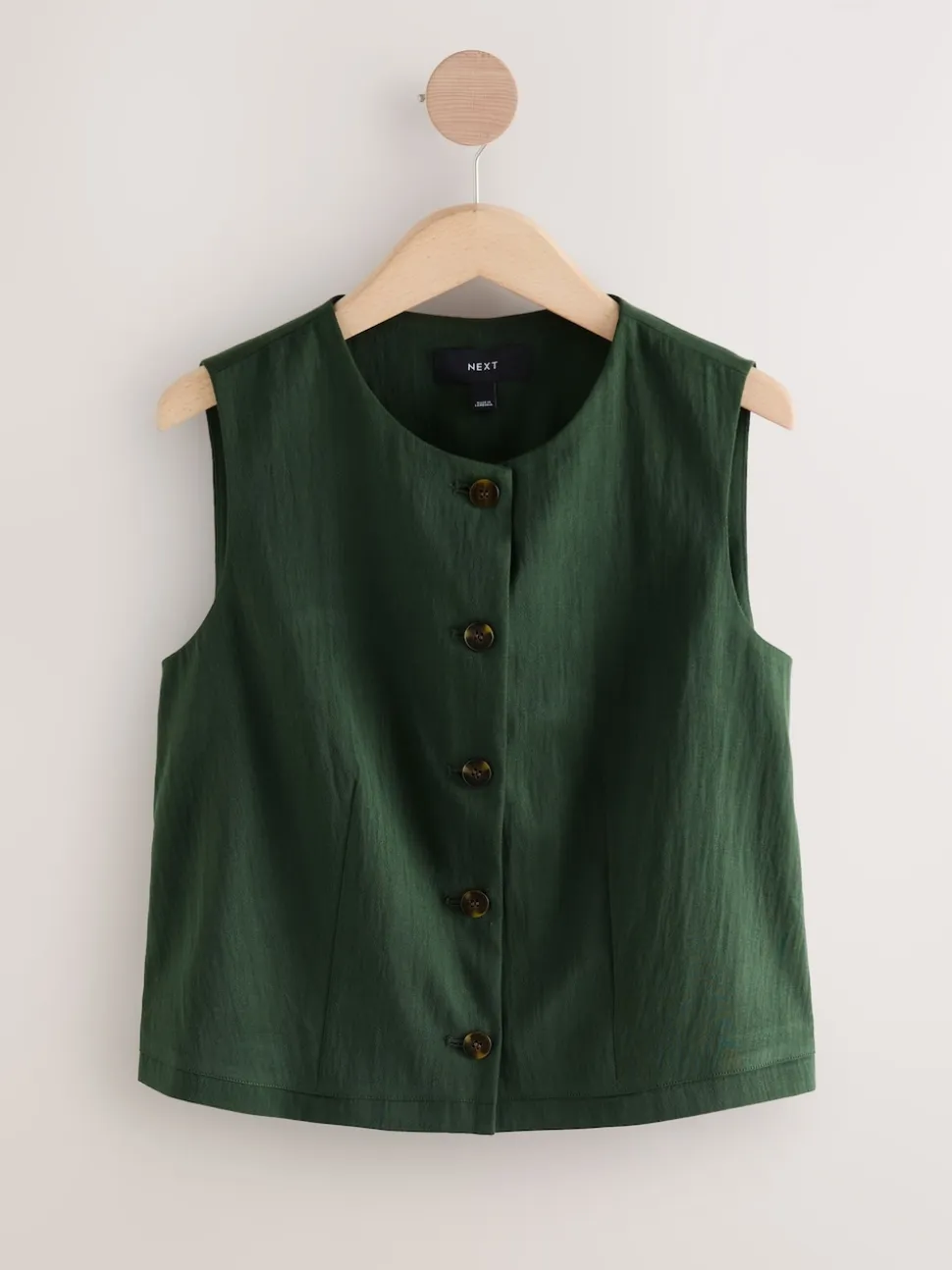 Groen - Button Front Waistcoat