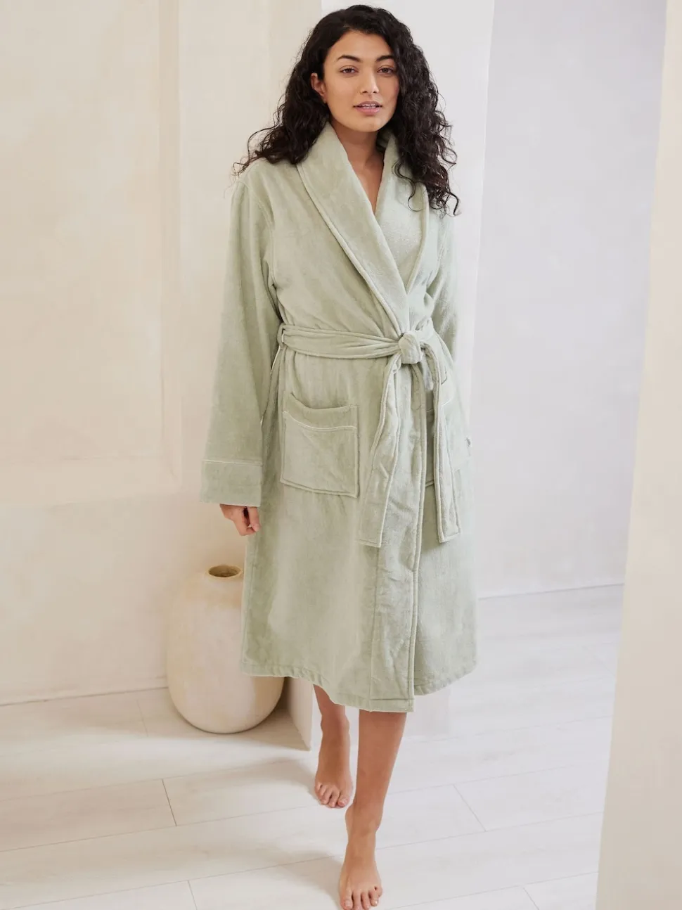 Groen - Chelsea Peers 100% Cotton Towelling Dressing Gown