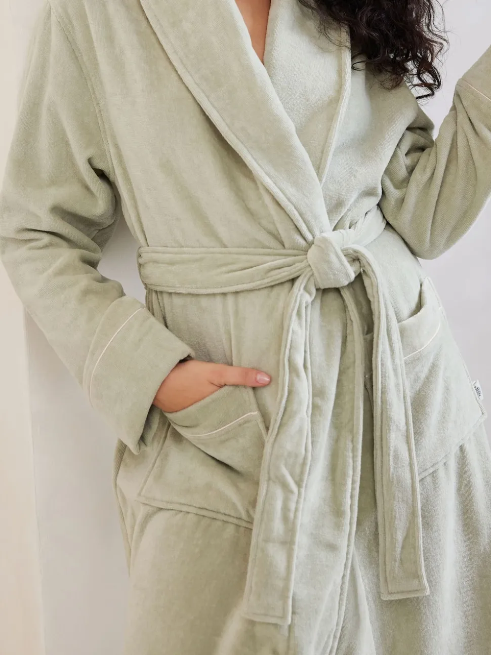Groen - Chelsea Peers 100% Cotton Towelling Dressing Gown