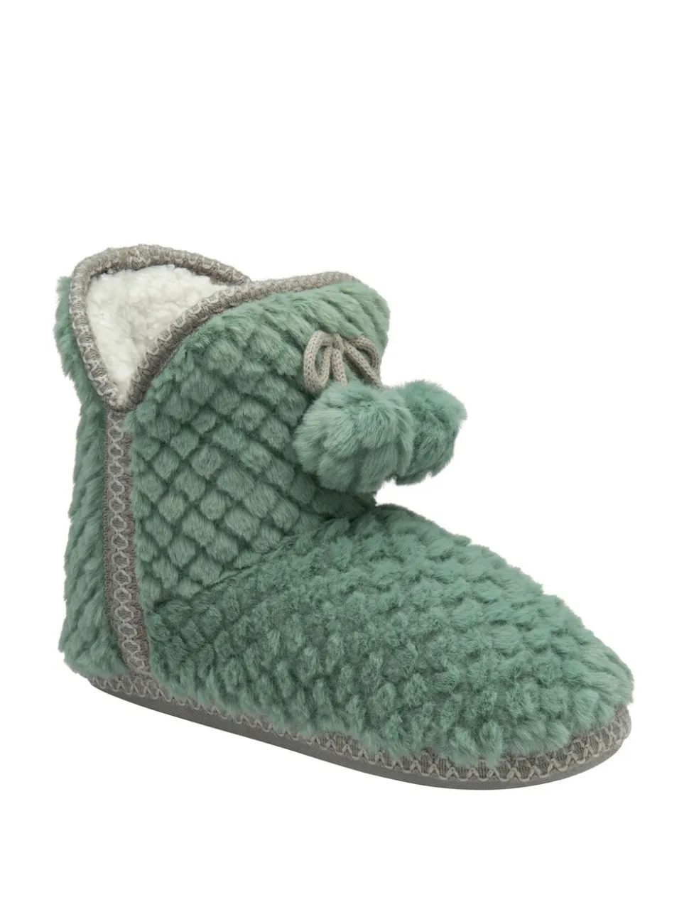 Groen - Dunlop pantoffellaarsjes met wafelmotief voor dames